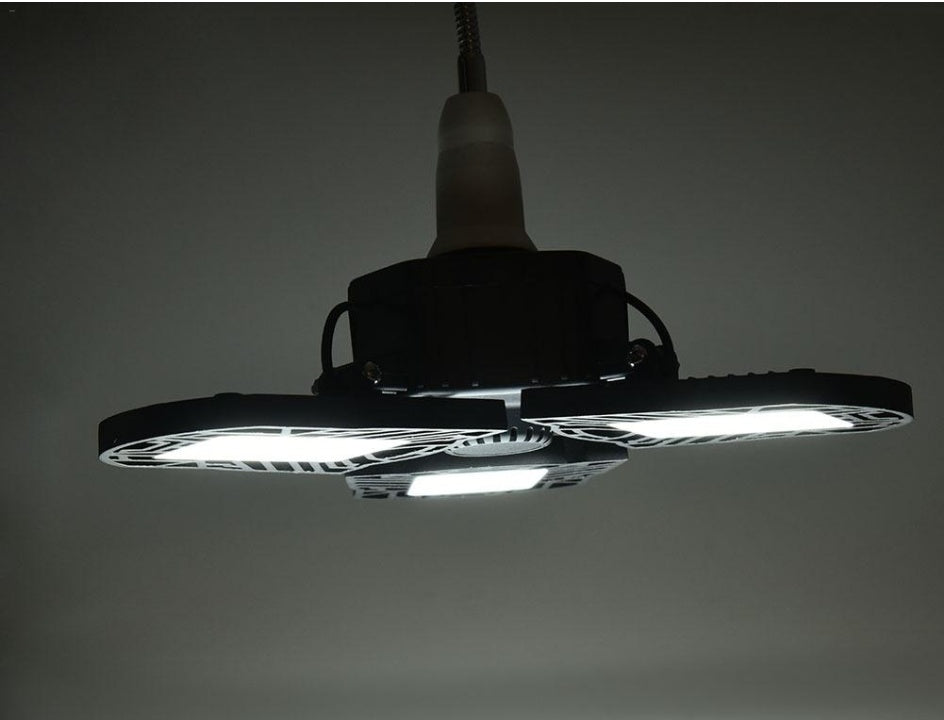 60W Super Bright Deformable LED Light for Gym Warehouse Garage 6000 Lumens