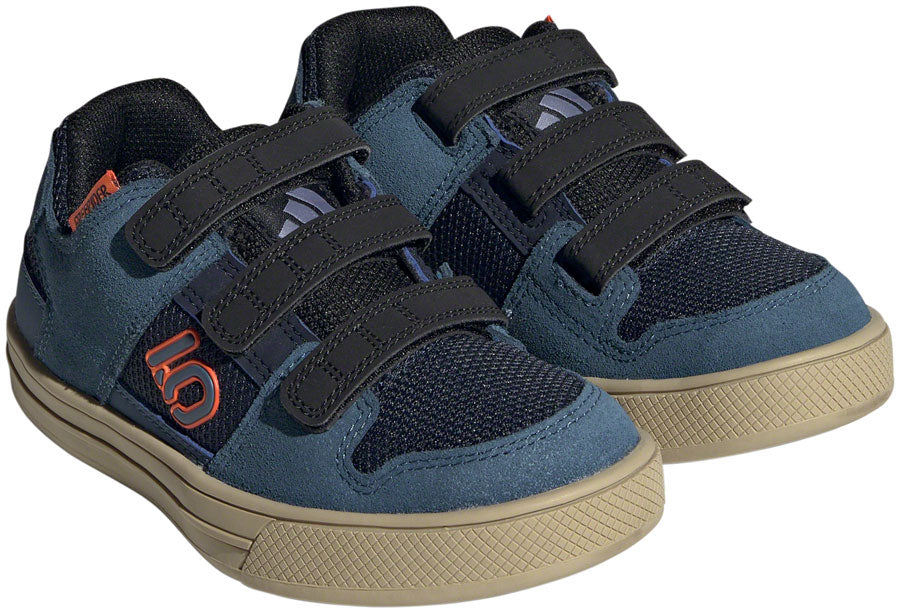 Five Ten Freerider Kid's VCS Flat Shoes - Youth Legend Ink/Wonder Steel/Impact Orange 12K