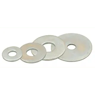 3/8" Flat Round Heavy Duty Galvanized Steel Washer