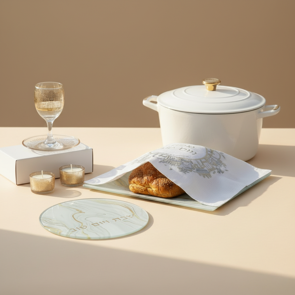 Elegant Glass Trivet with Marble and Gold Accents - Marble Gold Series