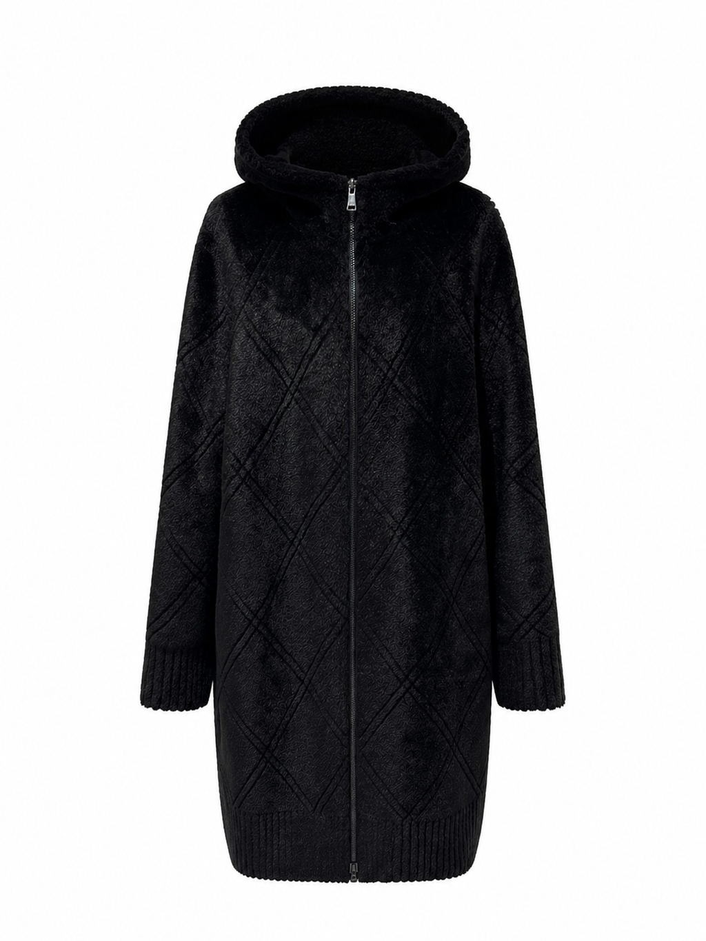 ⇆ Reversible Faux Fur & Suede Coat