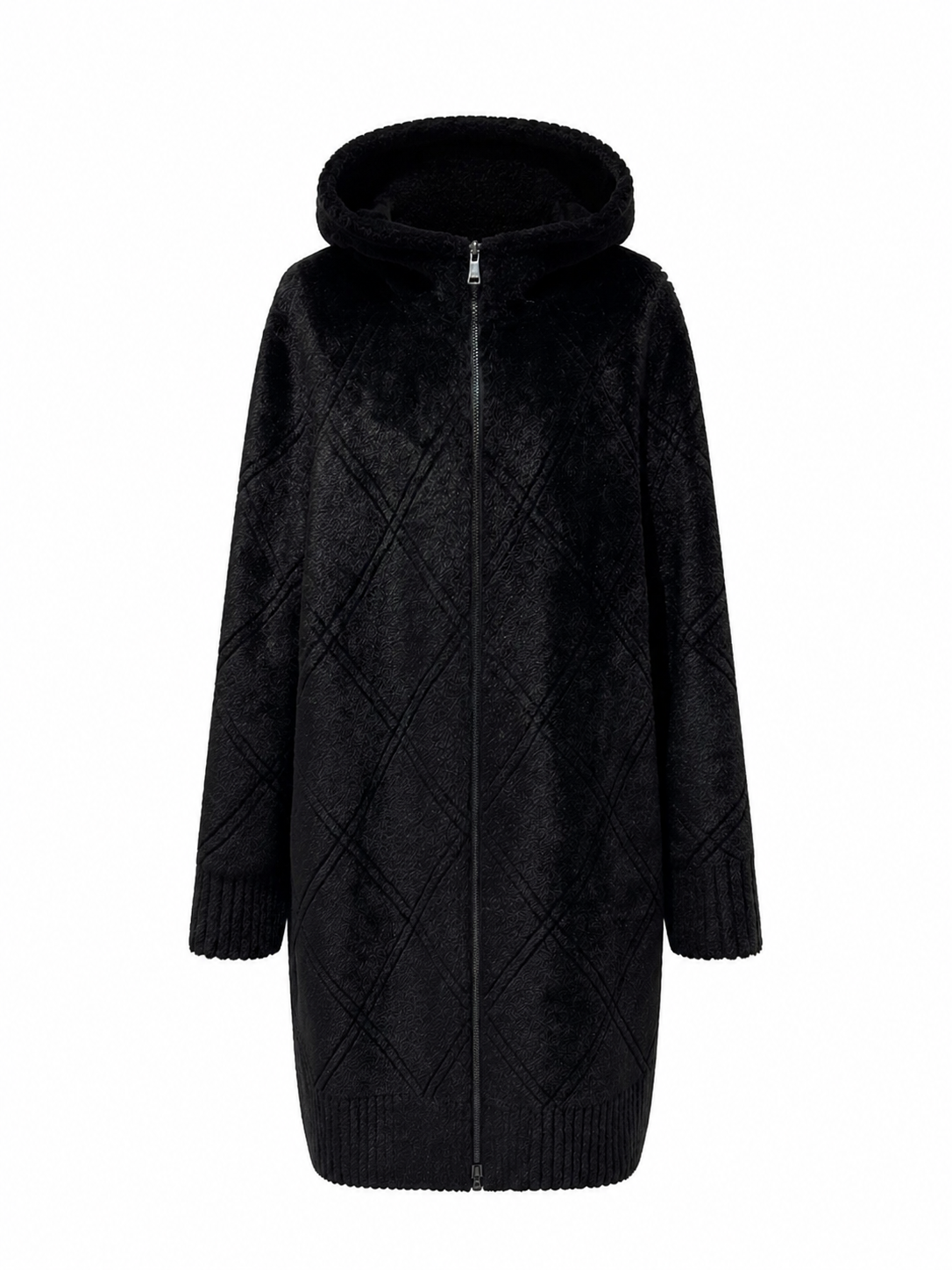 ⇆ Reversible Faux Fur & Suede Coat