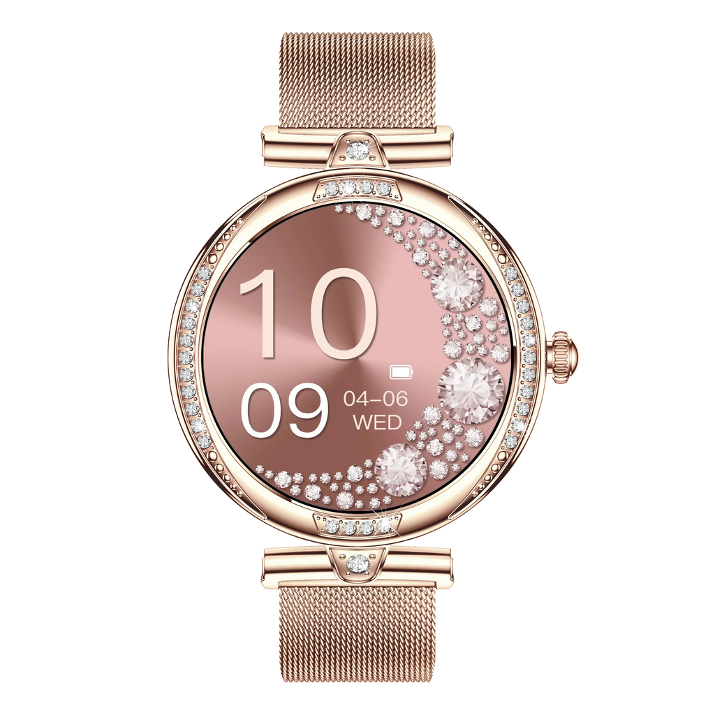NX17 Pro Smart Watch Fashion Dimanond Ladies Wristwatch Amoled Bluetooth Calling Health Monitoring Women Fitness Smartwatch