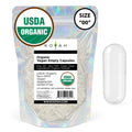 Certified Organic Empty Vegan Capsules: Size 00, 500 Count