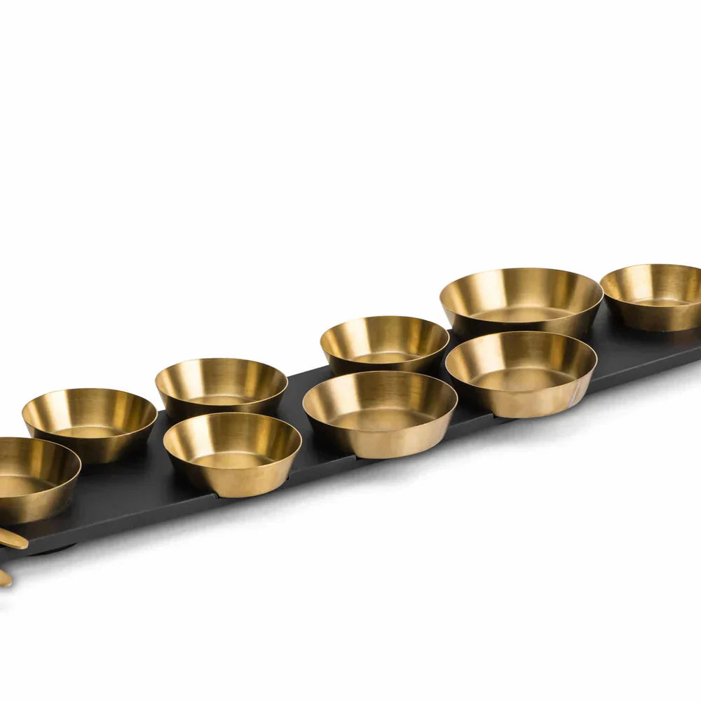 Modular Serving Tray with 9 Matching Dishes – Porto Series