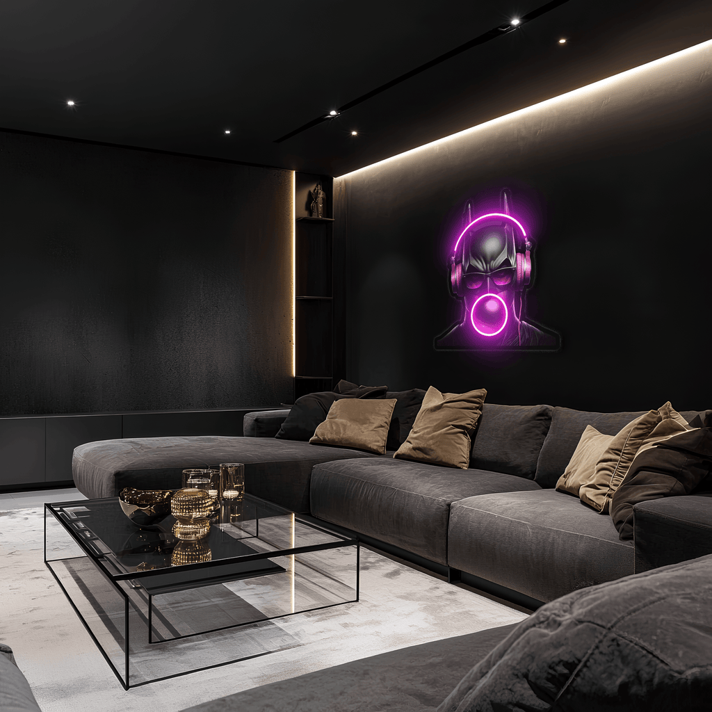 Batman LED Neon Light Sign - Modern Wall Art Home Theater Decor