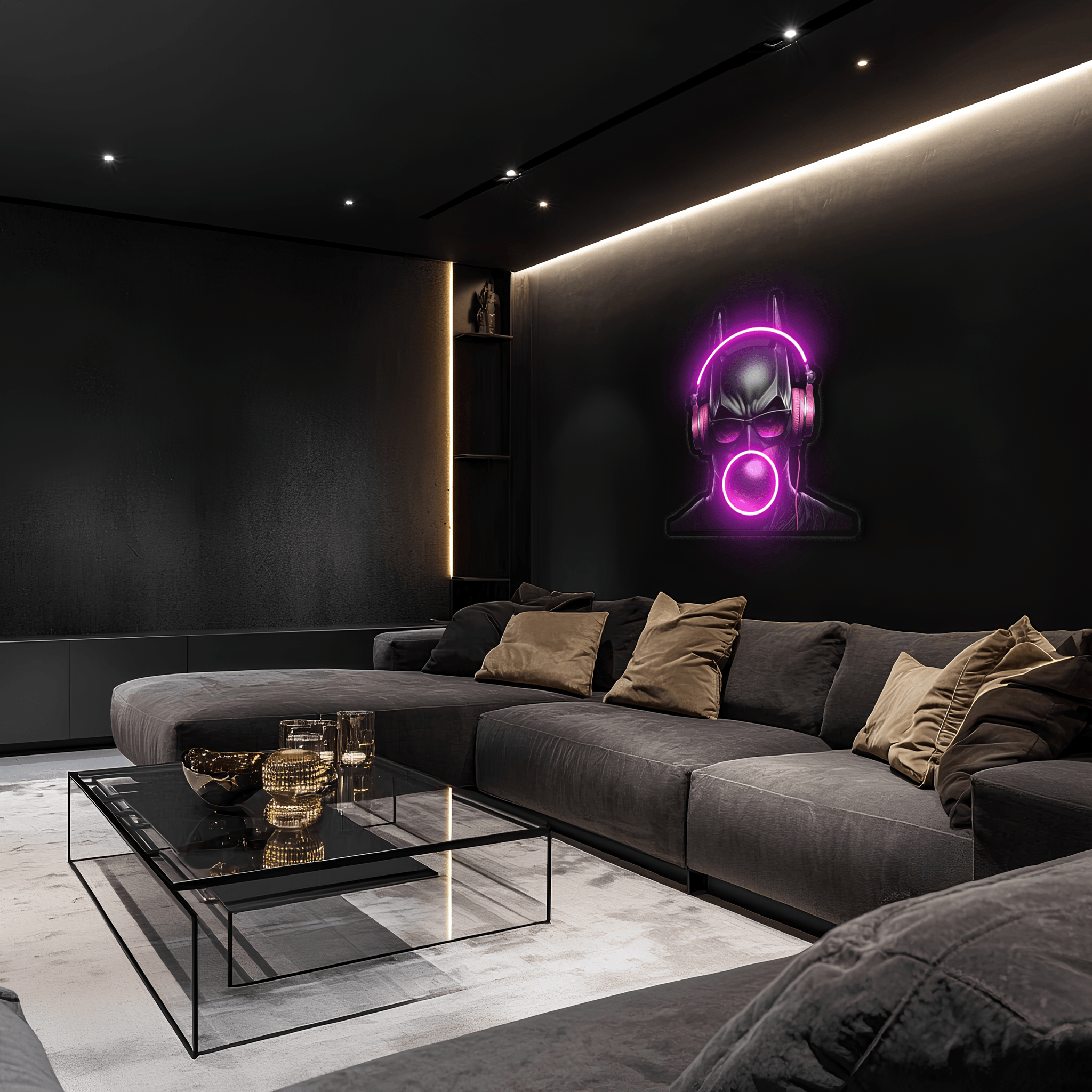 Batman LED Neon Light Sign - Modern Wall Art Home Theater Decor