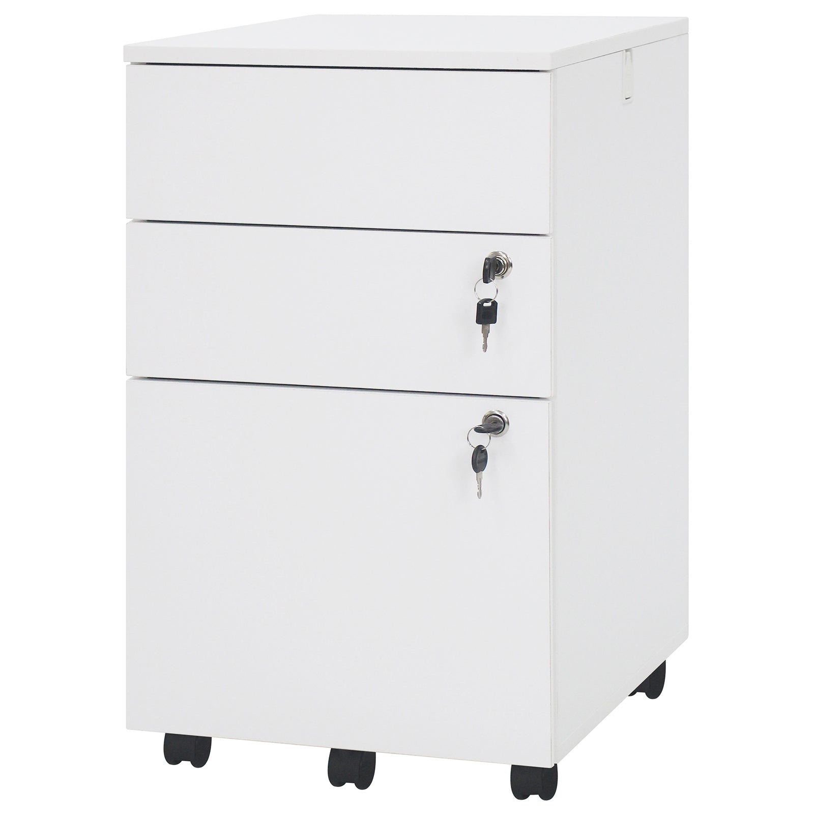 3 Drawer Filing Cabinet Locking Pedestal Desk