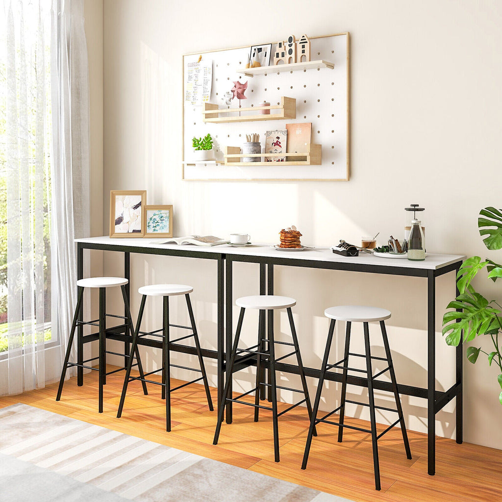 3 Piece Pub Table and Stools Kitchen Dining Set