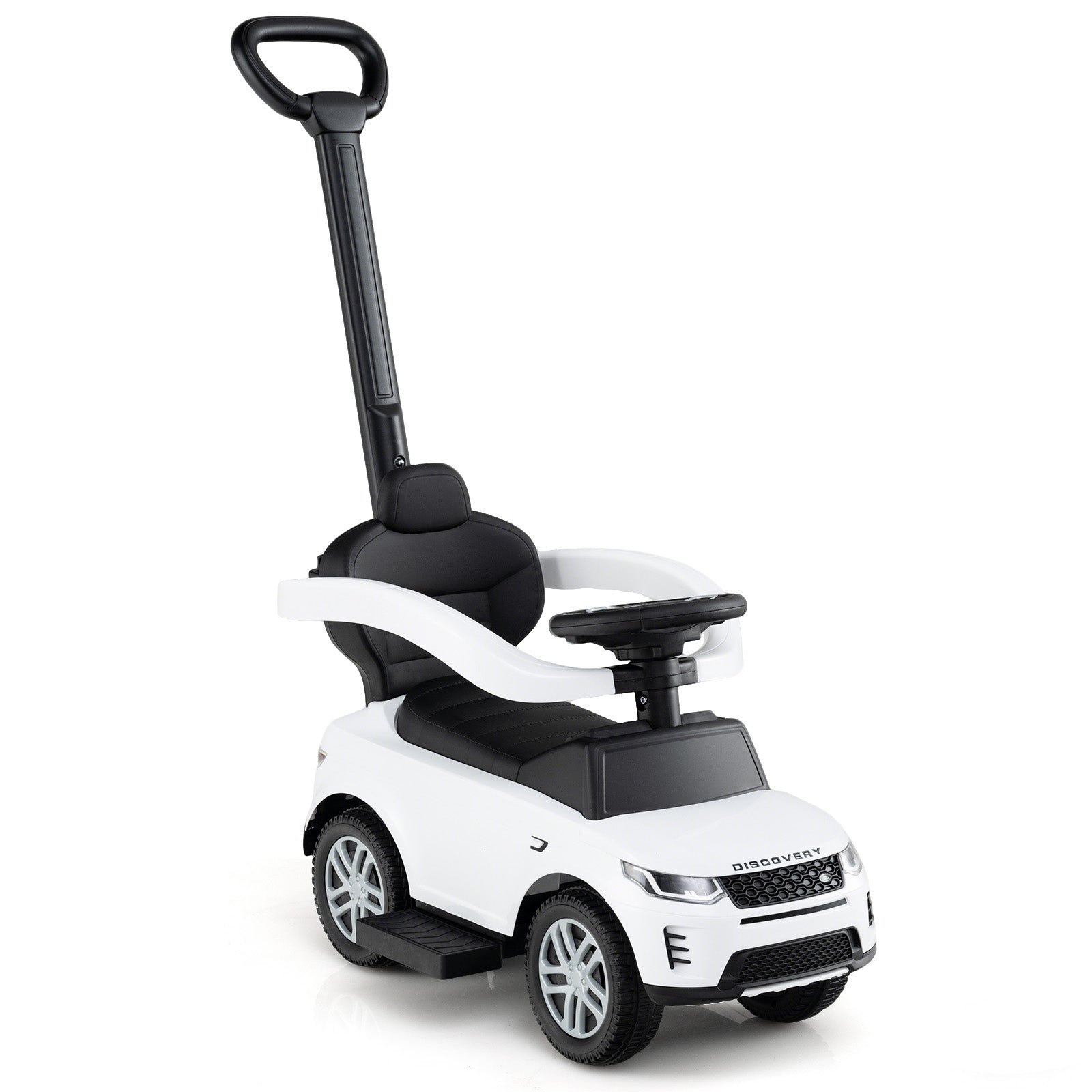 3 in 1 Push Car with Removable Handle and Guardrail for Kids 18-36 Months Old