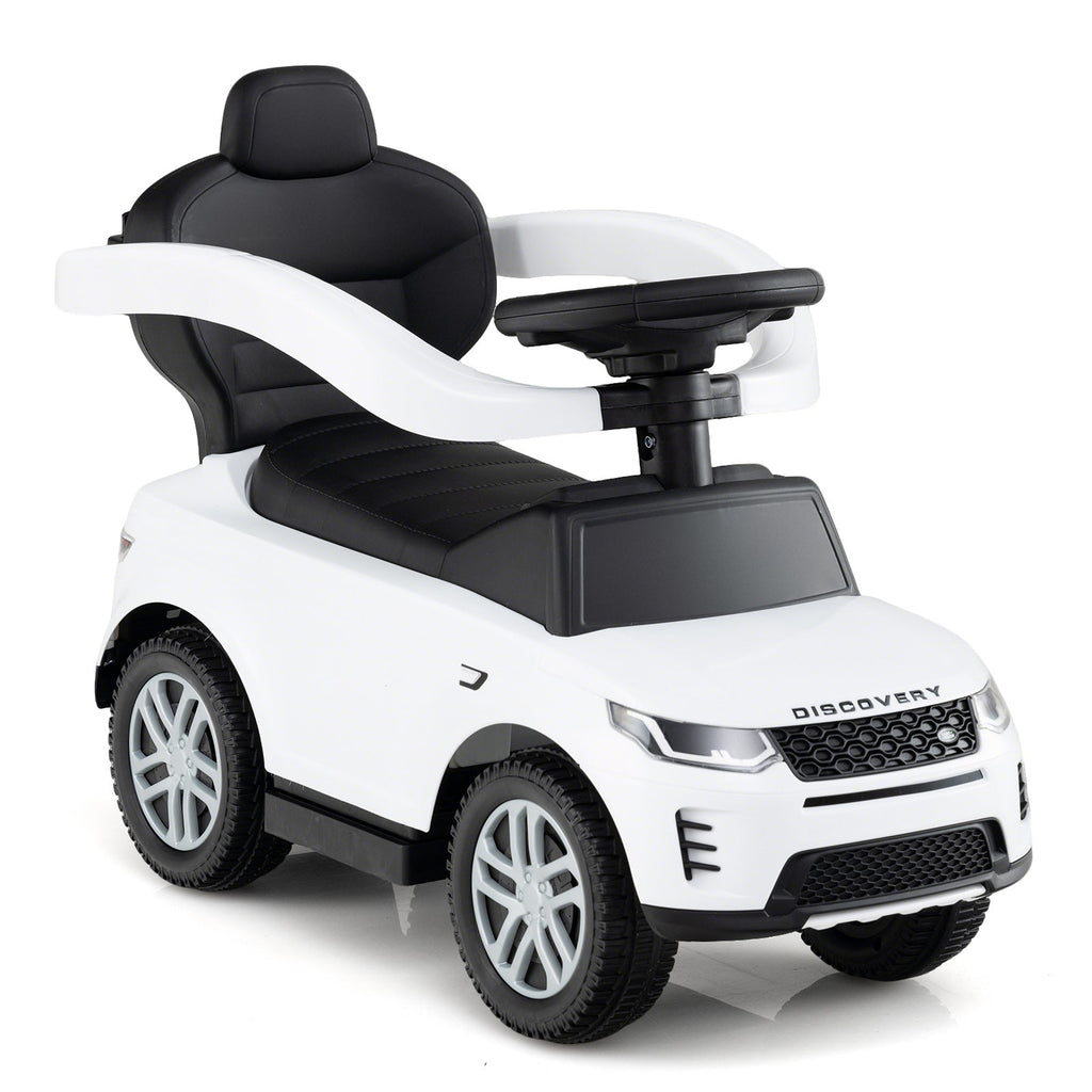 3 in 1 Push Car with Removable Handle and Guardrail for Kids 18-36 Months Old