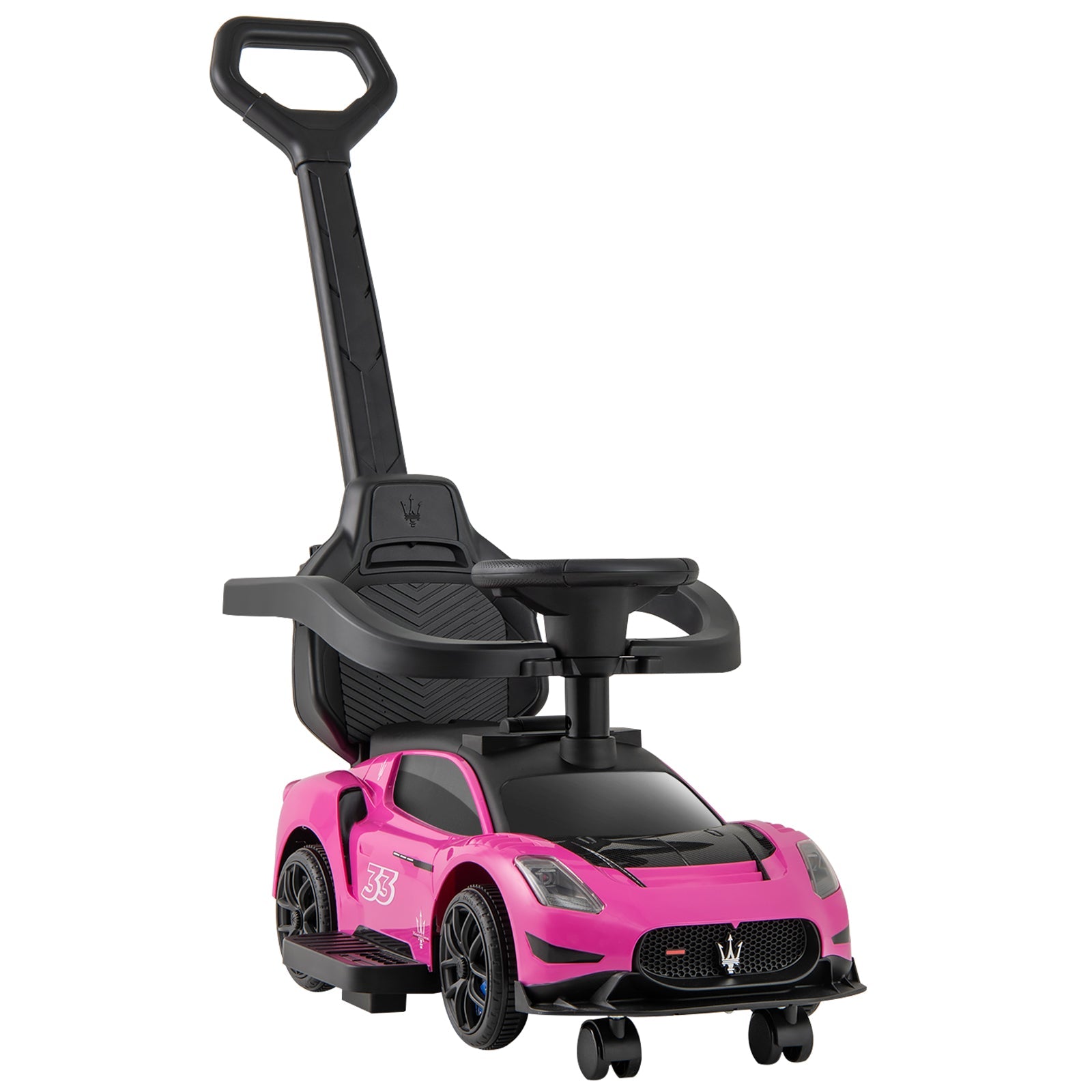 3-in-1 Ride on Push Car Maserati Licensed Sliding Car with Music