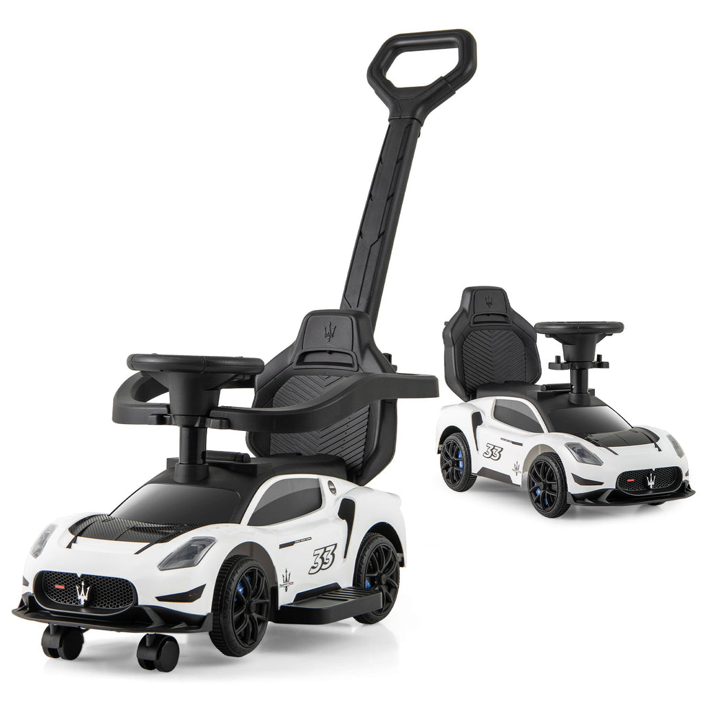 3-in-1 Ride on Push Car Maserati Licensed Sliding Car with Music