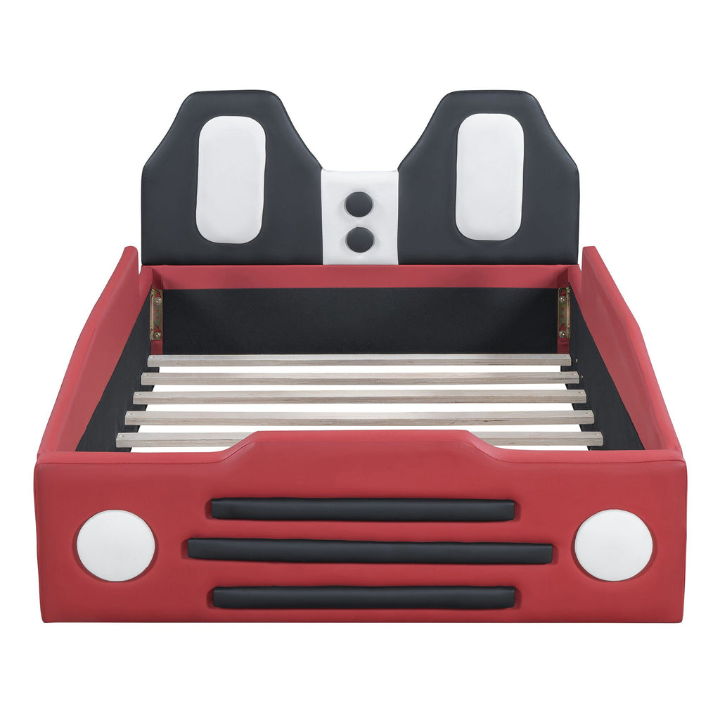 High Quality Race Car Shaped Platform Bed & Wheels