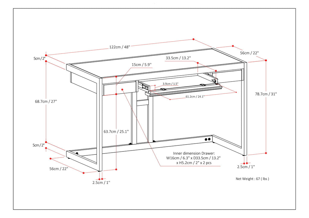 Erina - Handcrafted Desk