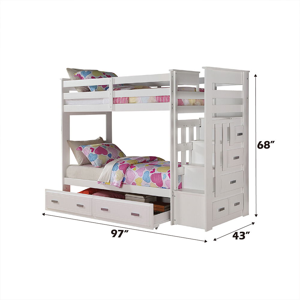Allentown - Bunk Bed w/Storage Ladder & Trundle