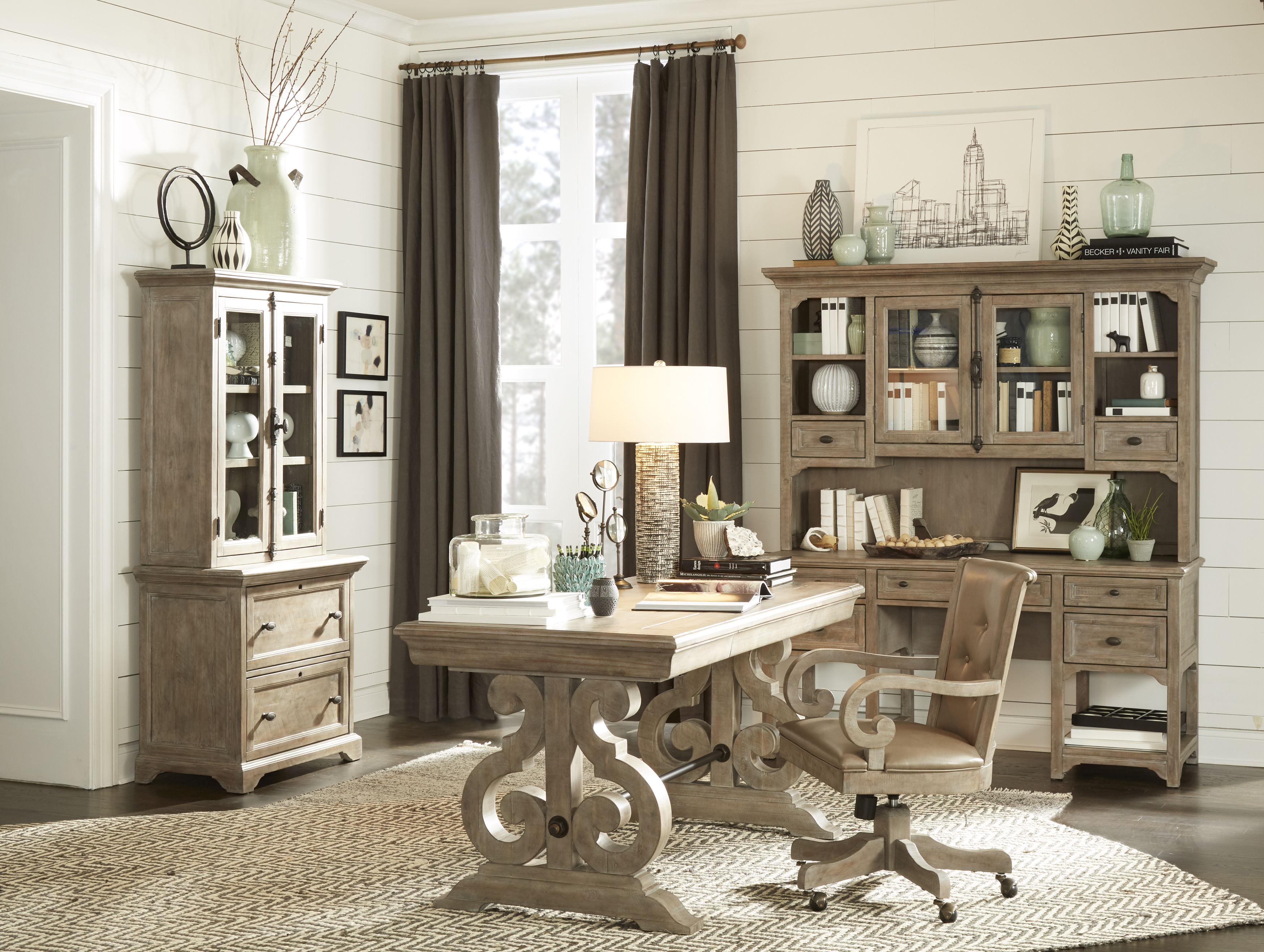Tinley Park - Writing Desk - Dove Tail Gray