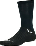 Swiftwick Aspire Crew Socks - 7" Black Large