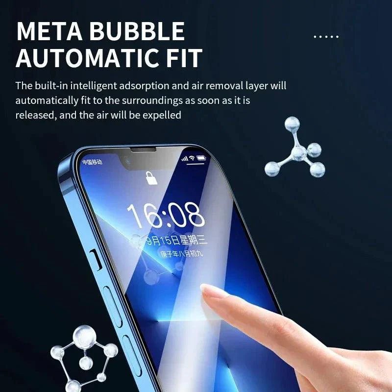 iShield Tempered Glass Screen Protectors - 3-Pack for iPhone 14, 13, 12, 11, 15 Pro Max, Mini, XR, X, XS MAX, 7, 8 Plus, 16