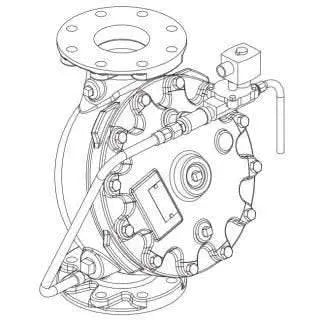 4" Electric Relief Float Control Valve GG Horizontal