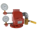 4" F1 EZR Valve Flange X Groove Fire Protection System