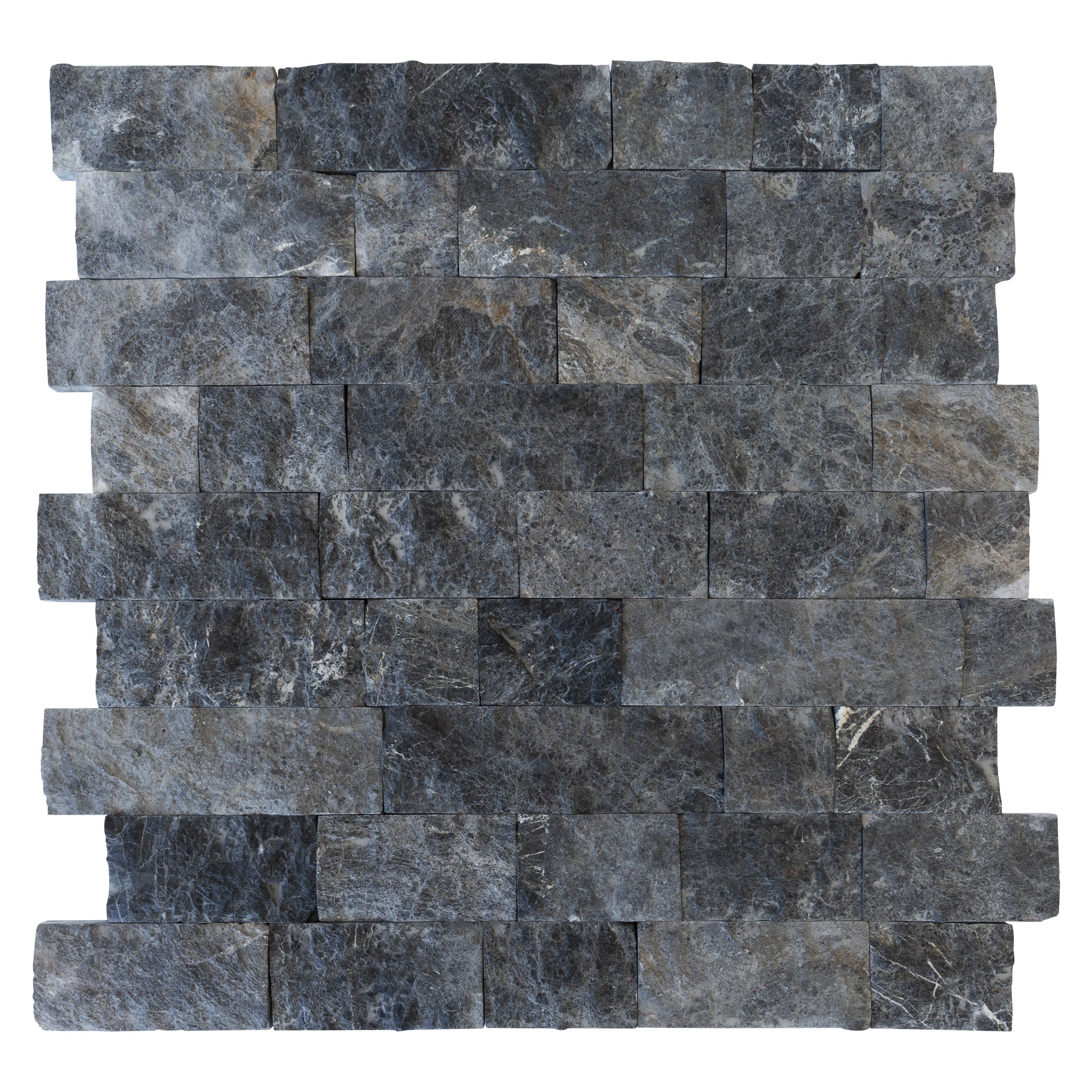 Silver Shadow Split Face Marble Wall Tile 4x12 Premium Grade