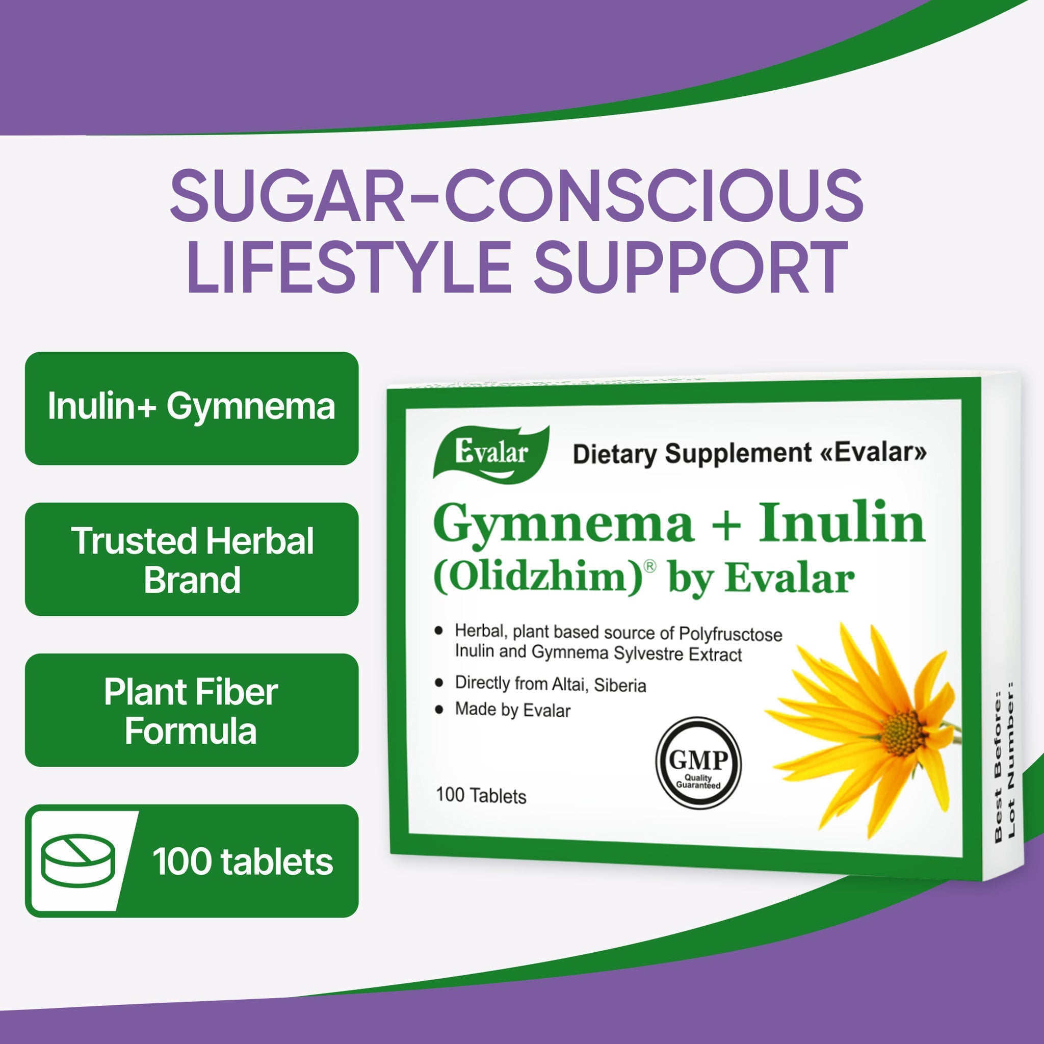 Gymnema Sylvestre with Herbs by Evalar 100 Tabs