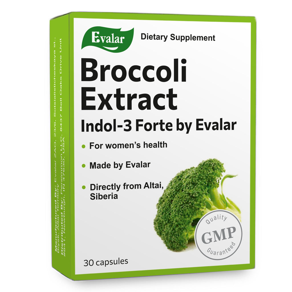 Evalar Broccoli Indol-3 Extract – 30 Capsules