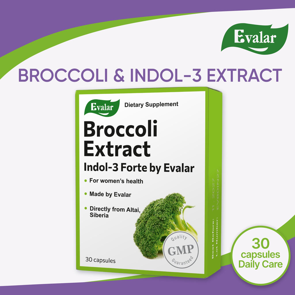 Evalar Broccoli Indol-3 Extract – 30 Capsules