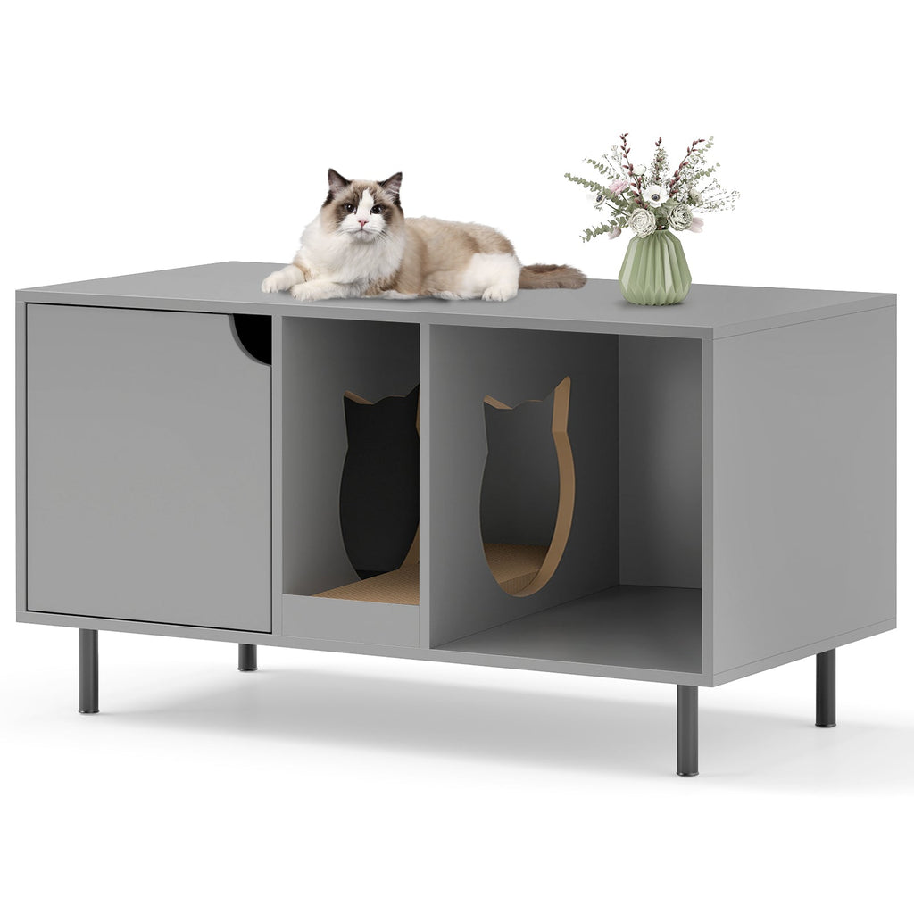 40 Inch Cat Litter Box Enclosure for 2 Cats Hidden Cat Washroom