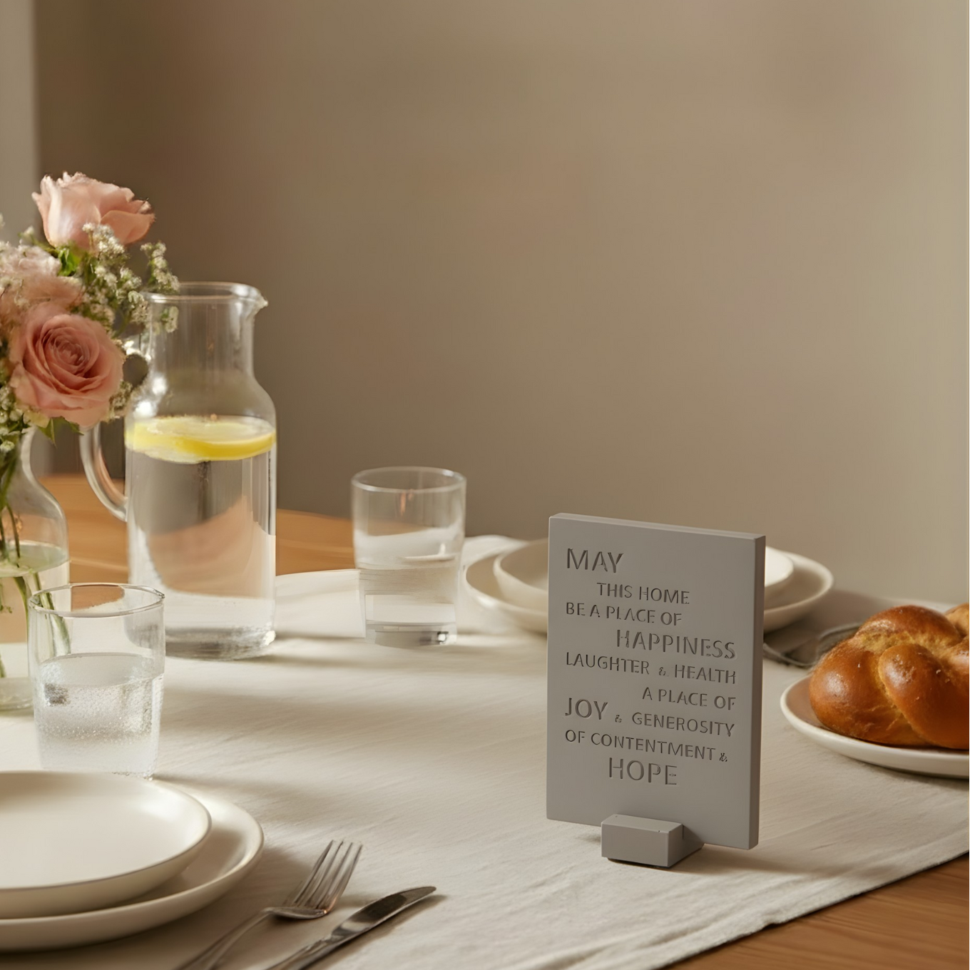Shabbat Candle Set with Tray & Blessing – Urban Shabbat Series