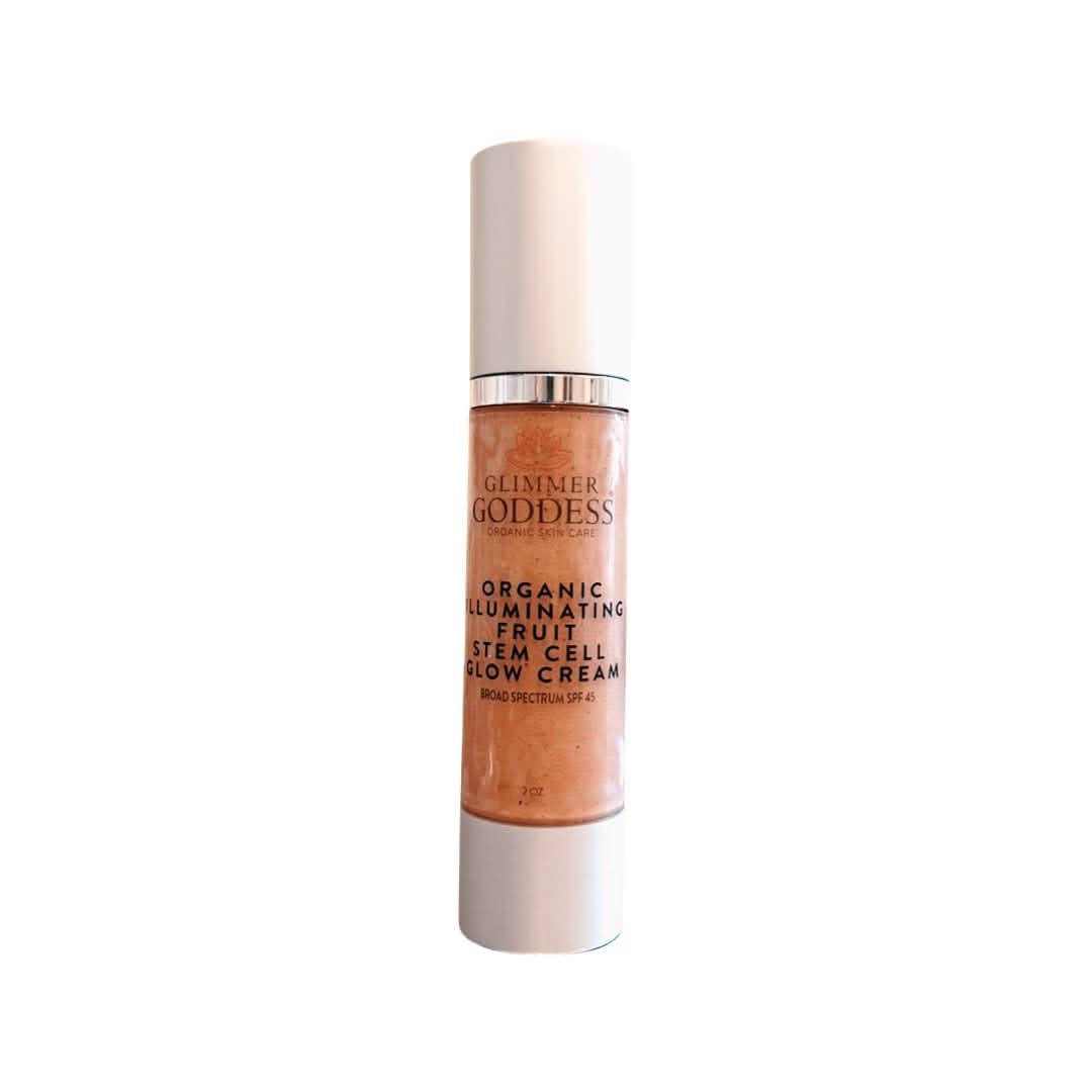 Glimmer Goddess Organic Illuminating Fruit Stem Cell Glow CC Cream SPF 45 - NUDE GLOW 2 oz