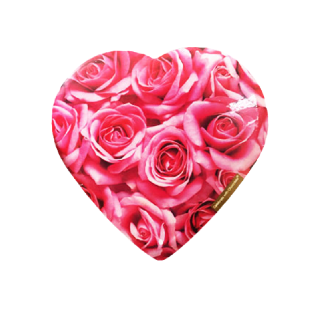 Celebrate with Chocolate Pink Roses Valentine Heart Box (2oz)
