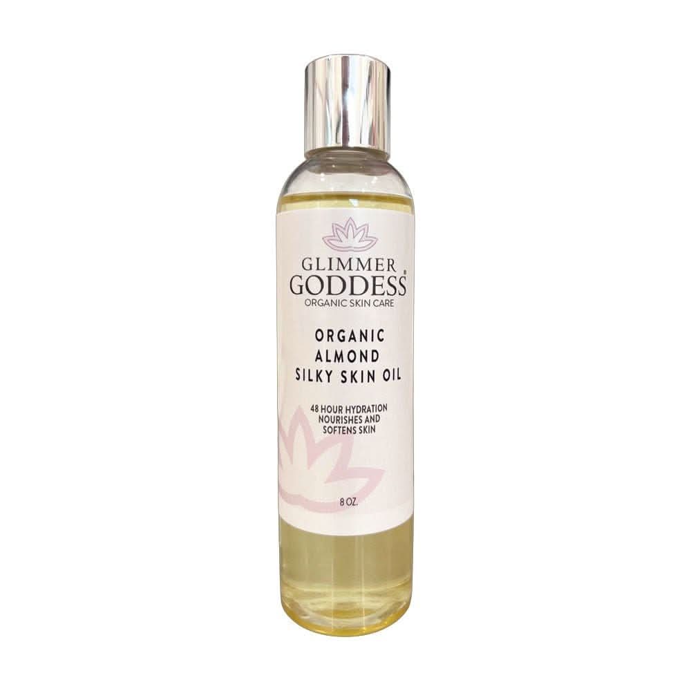 Glimmer Goddess Organic Sweet Almond Silky Skin Oil 8 oz