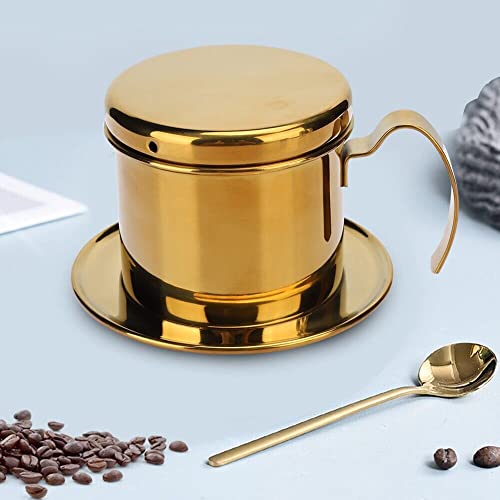 Vietnamese Slow Drip Filter - 12 Oz Gold Color