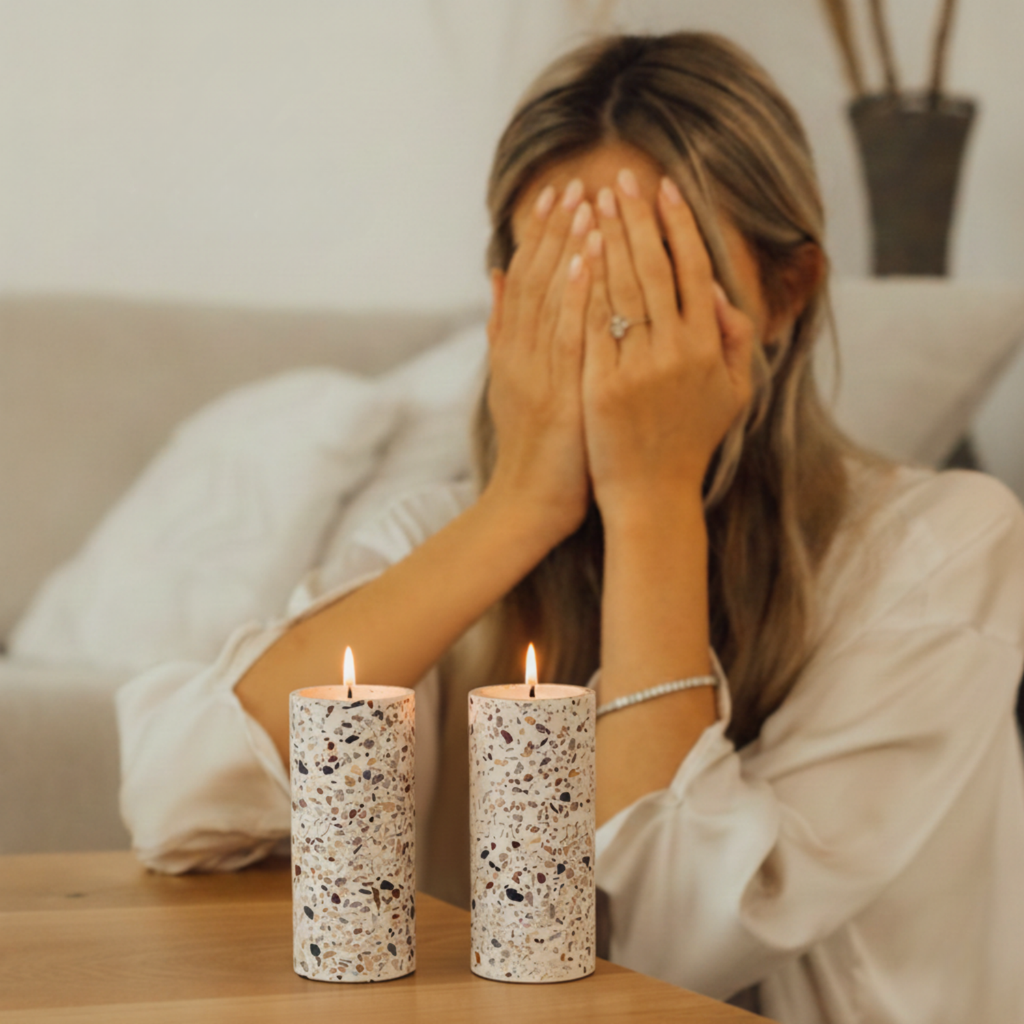 Modern Judaica Terrazzo Candle Holders – Terrazzo Series