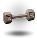 Body-Solid Cast Iron Hexagon Dumbbell, Hand Weights For Men and Women, Weight Dumbbells for Strength Training, Body Building Home Gym Training Gear