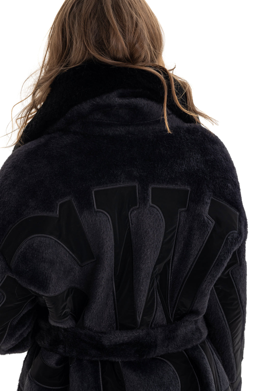 Maru Wool Blend Intarsia Winter Coat