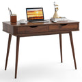 43.5 Inch Computer Desk with 2 Drawers for Small Spaces