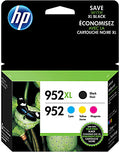 New, Pre-Owned - HP 952XL Black & 952 Cyan, Magenta, Yellow Ink Cartridge - 4 Pack