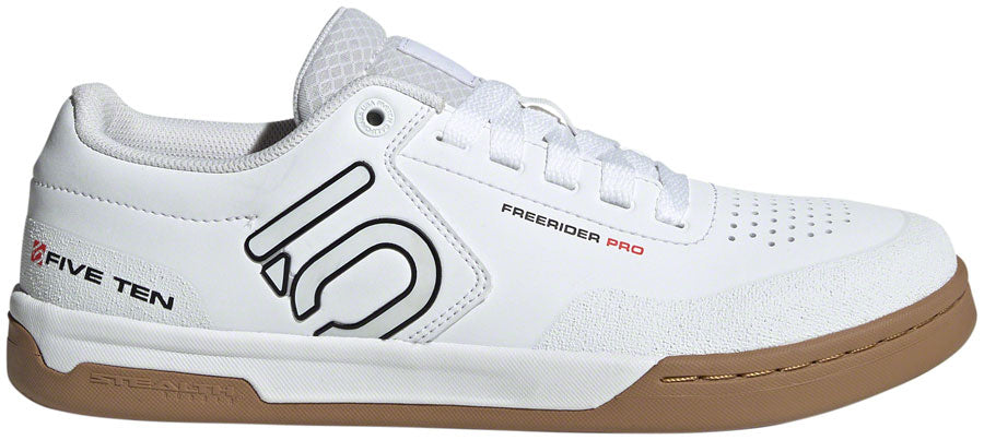 Five Ten Freerider Pro Flat Shoes - Men's FTWR White/Core Black/Red 8