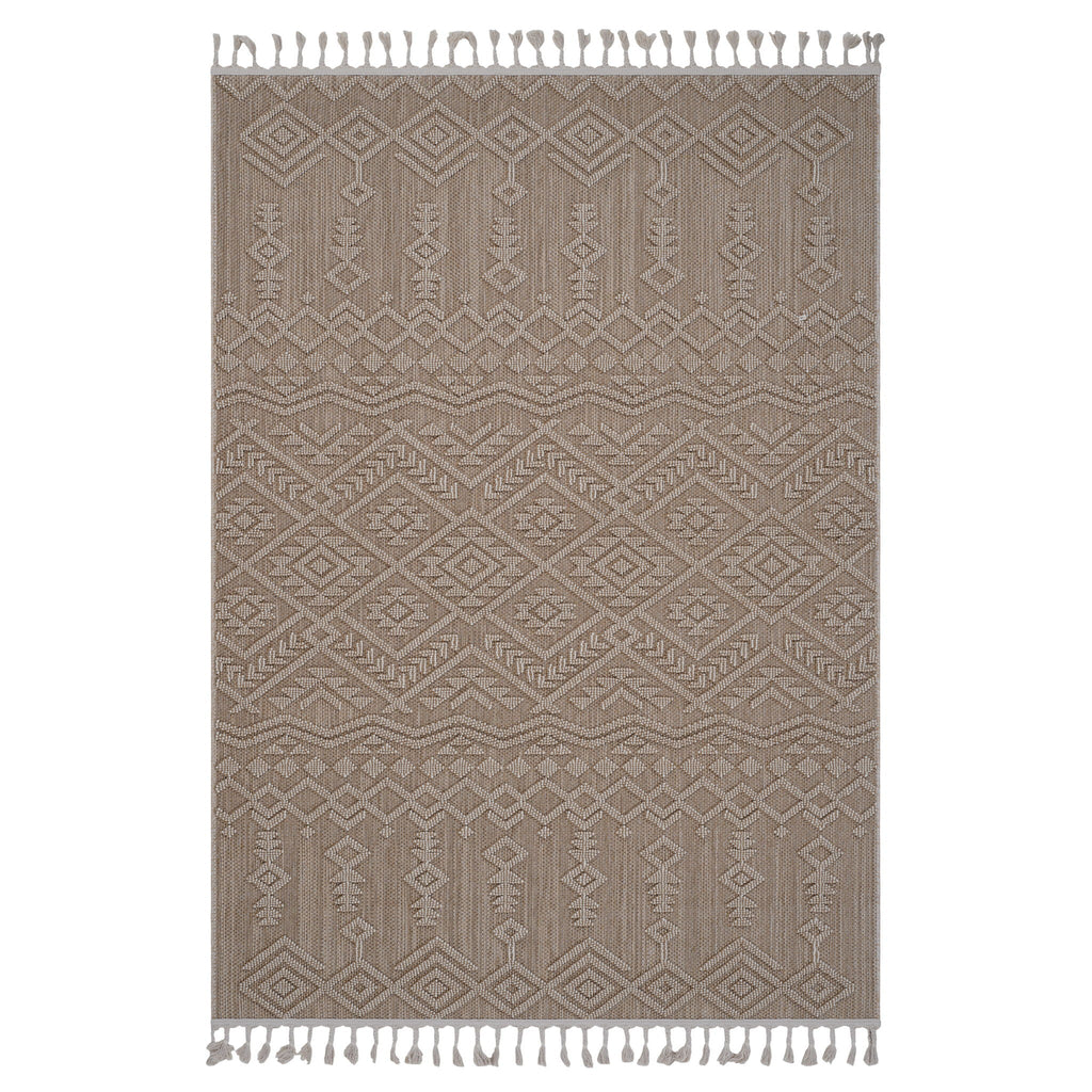 Guros - 6' X 9' Traditional Indoor / Outdoor Area Rug - Natural
