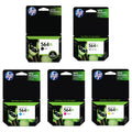 New, Pre-Owned - HP 564XL Black and Color Ink Cartridges-5pack
