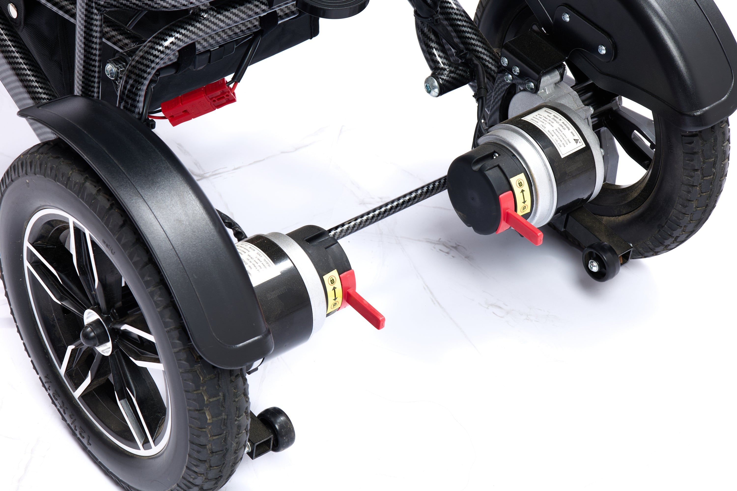 Wheelchair Electric Foldable All Terrain Aluminum 500W Dual Motor 41x24x39 In