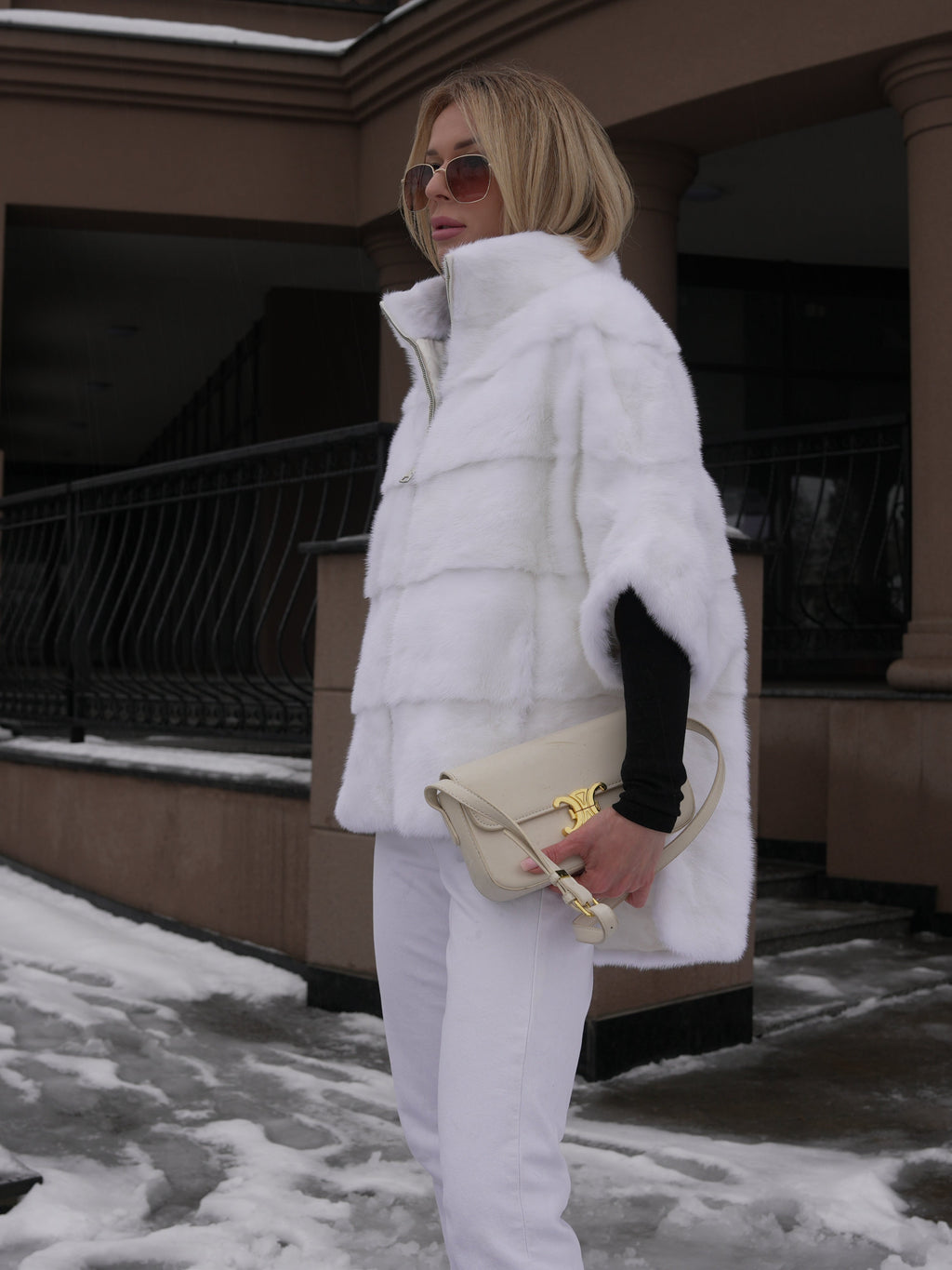 Genuine Scandinavian Mink Fur Poncho