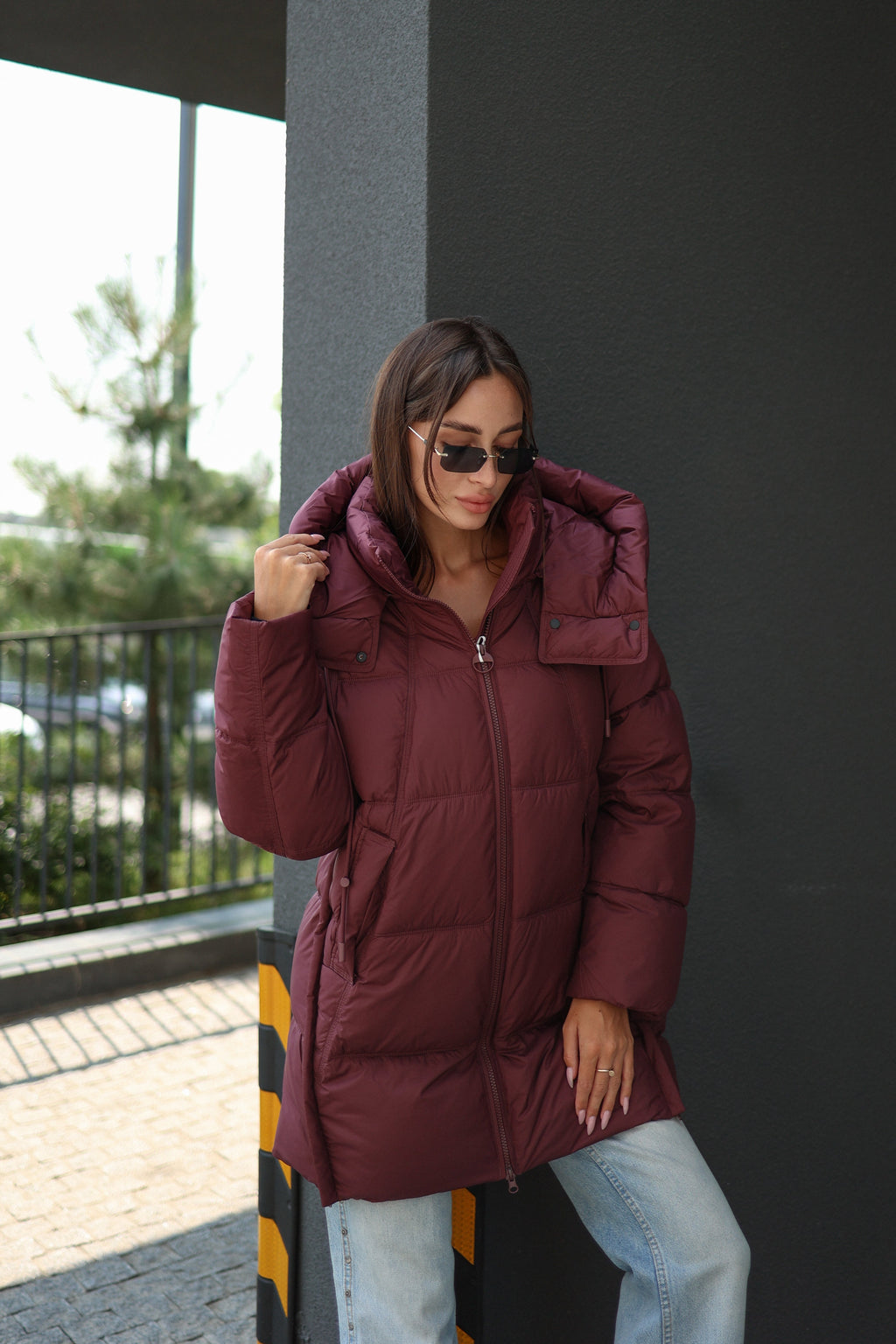 Burgundy Crush Insulated Bio-Down Coat