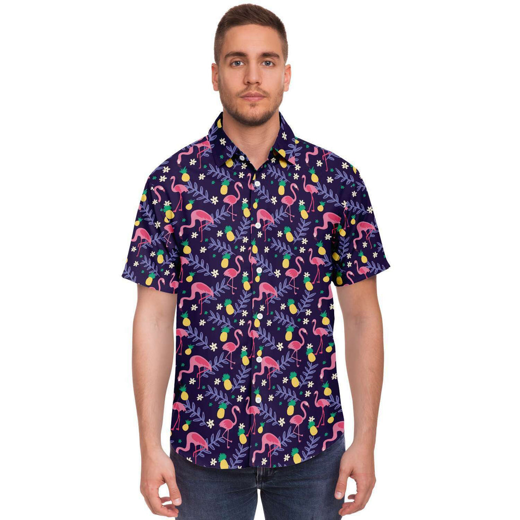 Flamingo Pineapple Hawaiian Shirt