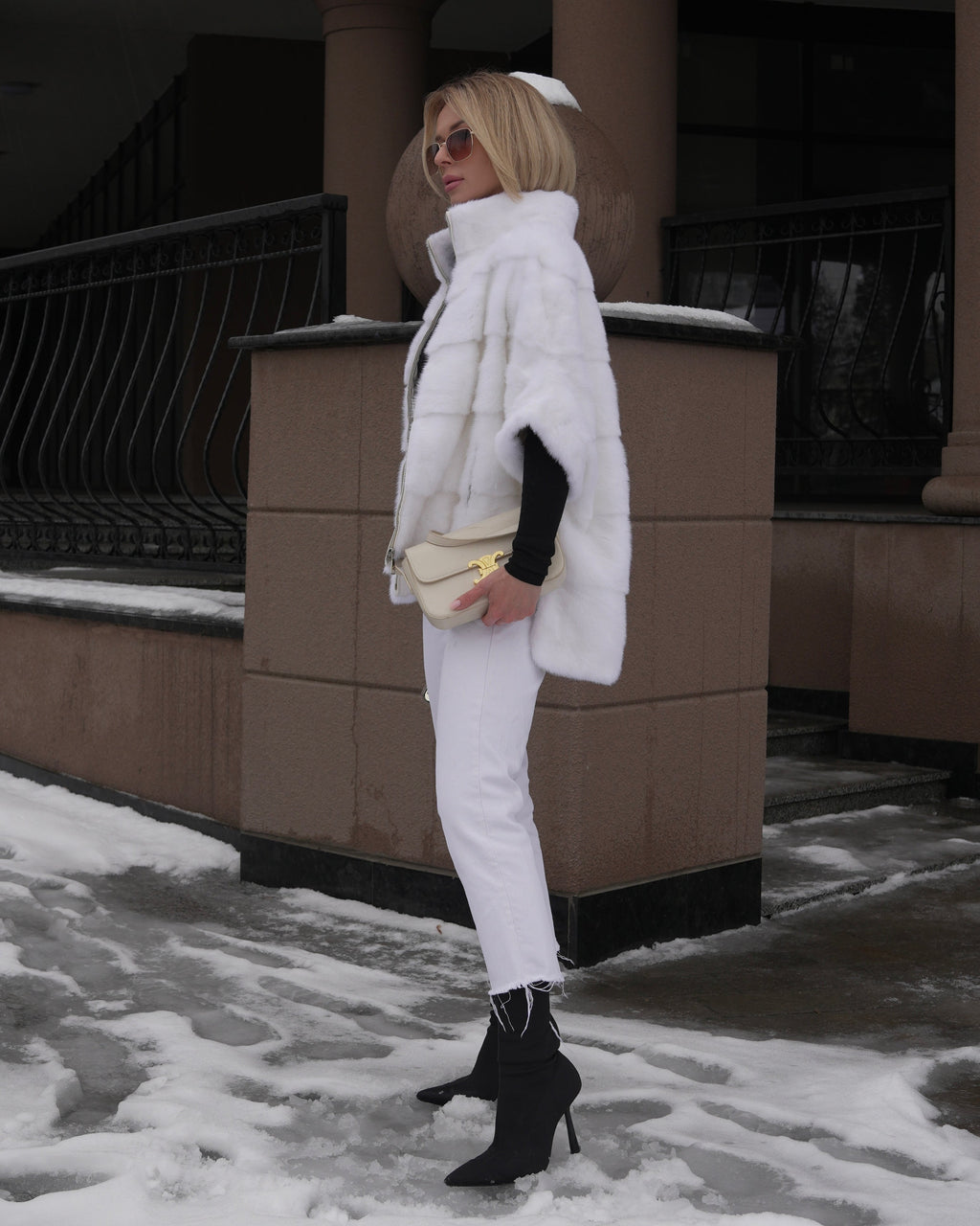 Genuine Scandinavian Mink Fur Poncho