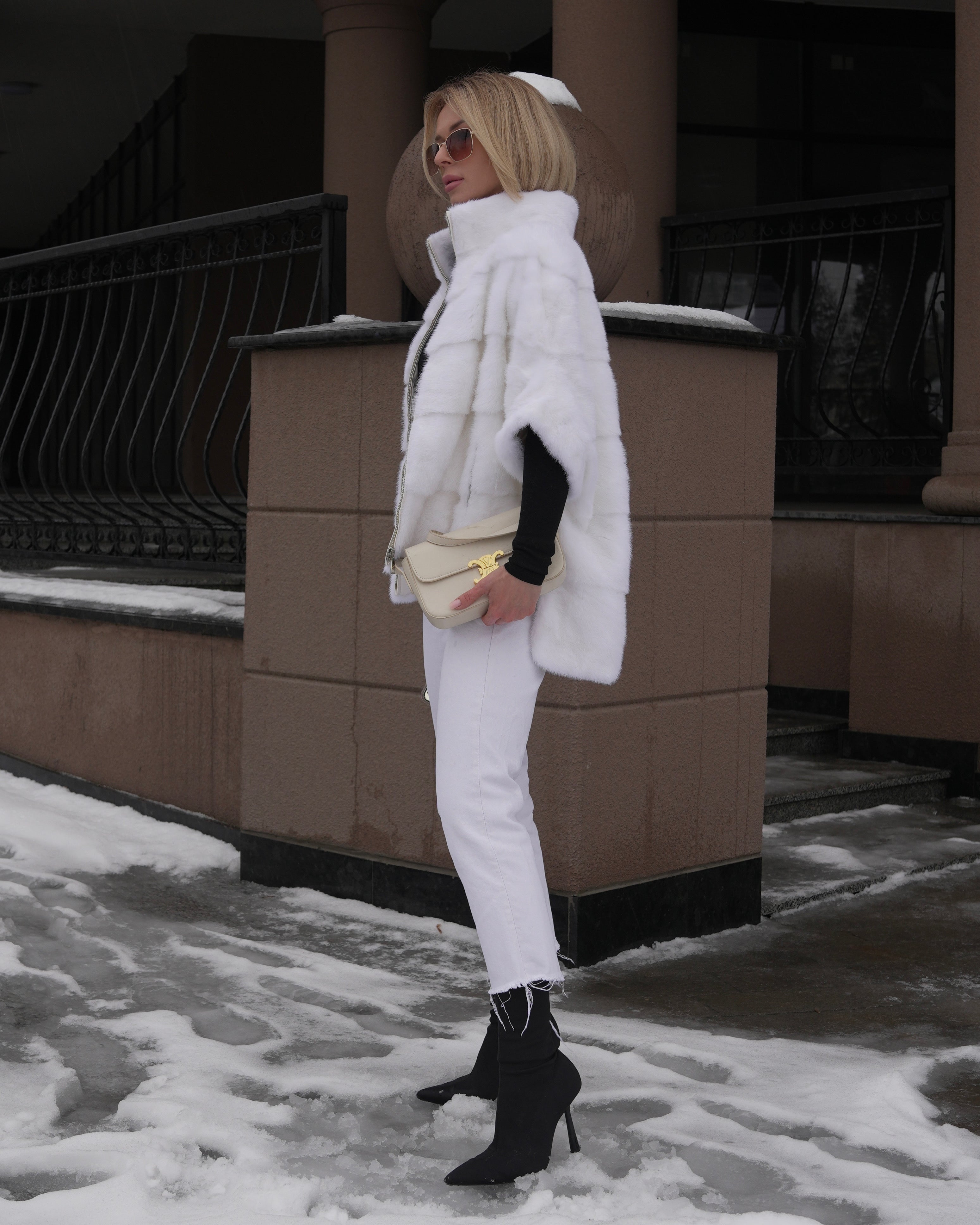 Genuine Scandinavian Mink Fur Poncho