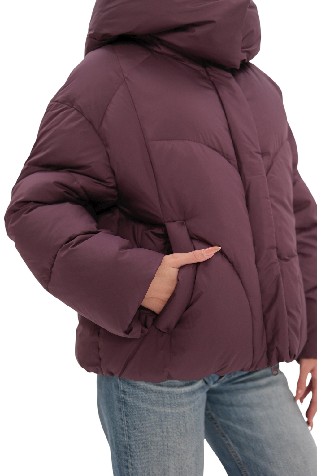Insulated Bio-Down Jacket in Fig